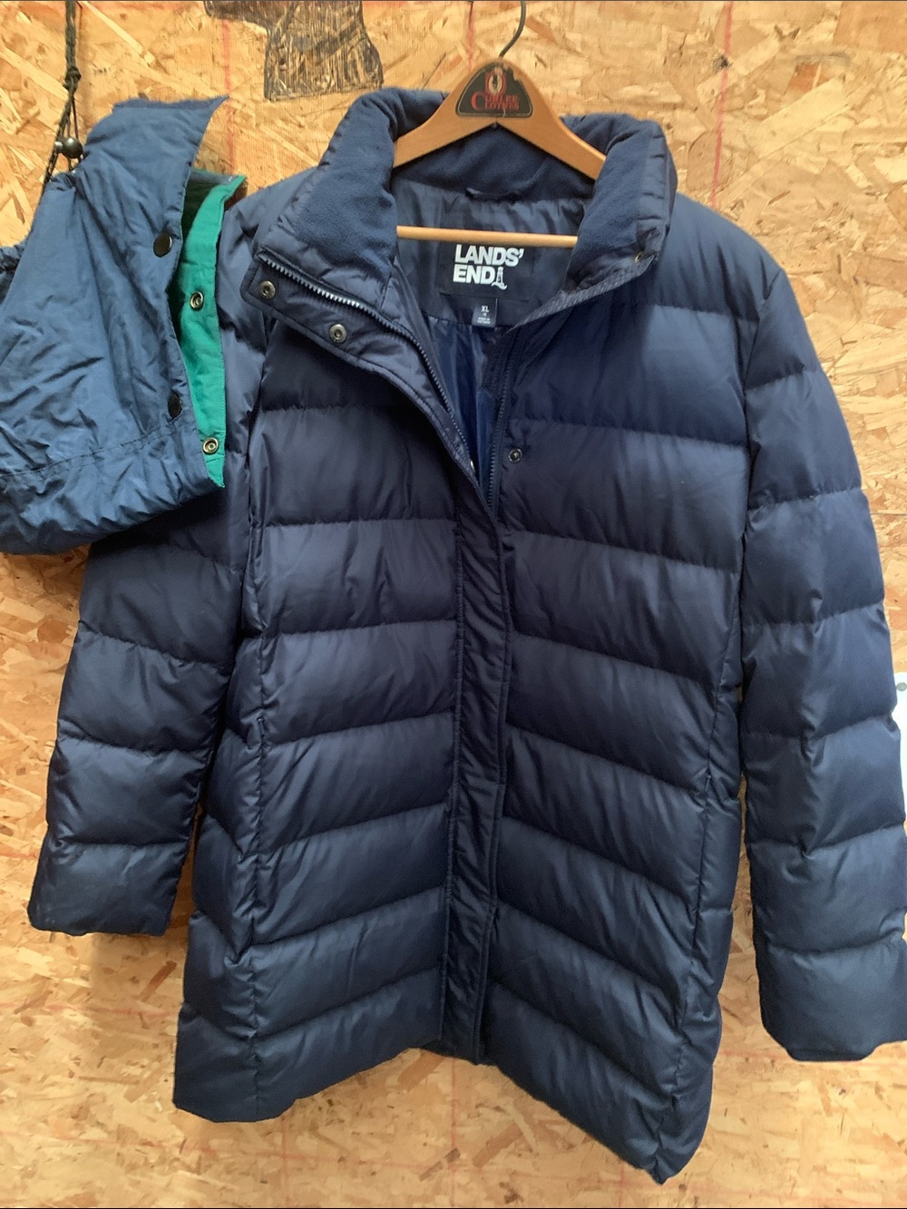 Lands End Down car length coat